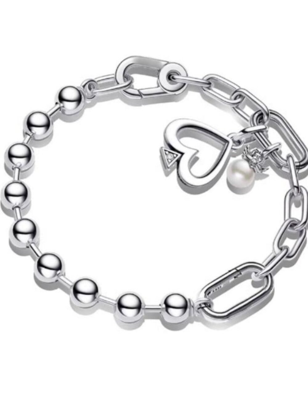 PANDORA Oval link Pandora Bracelet Silver Gold Rose